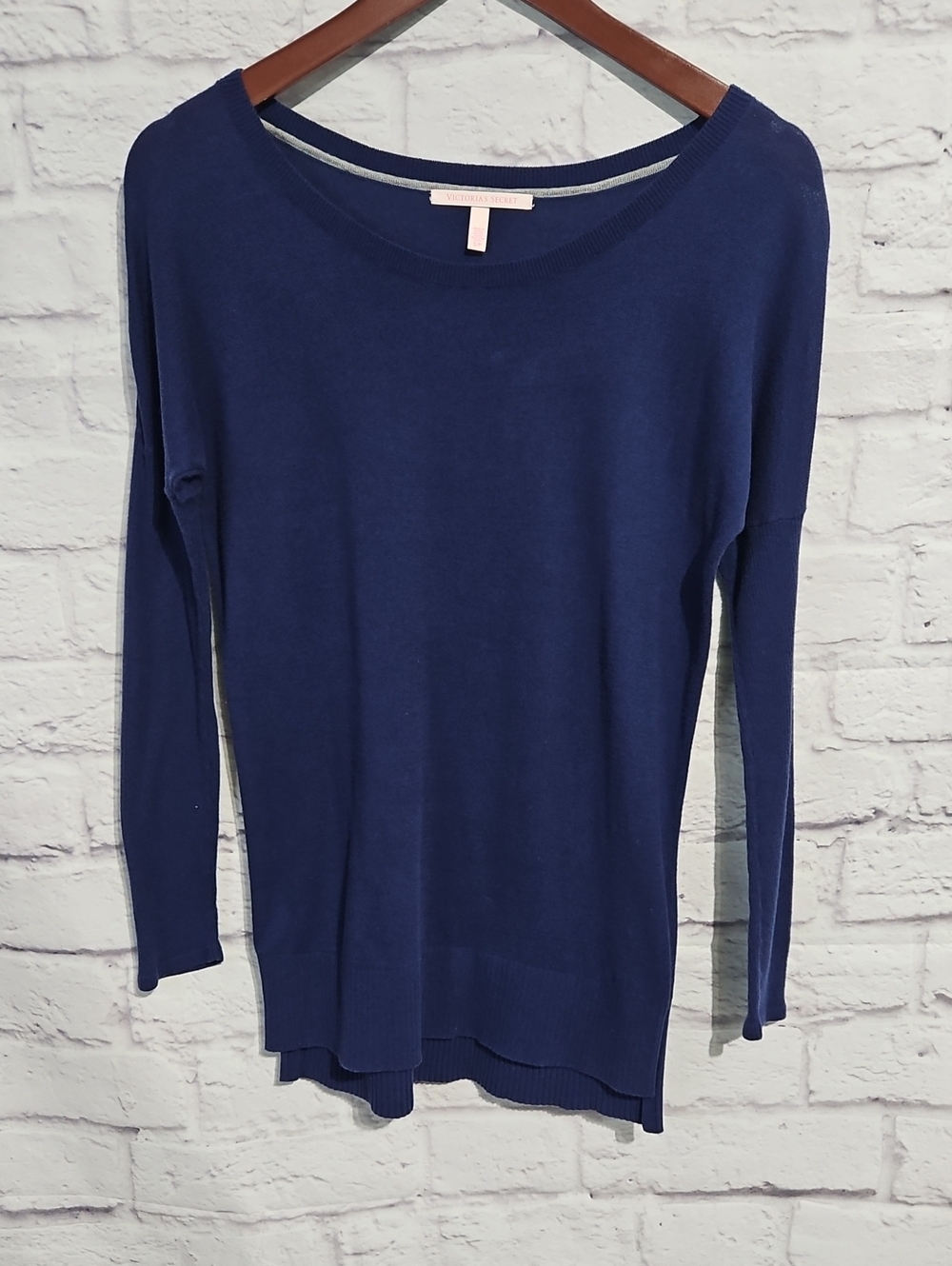 Victoria's Secret Navy Lightweight Boatneck Sweater